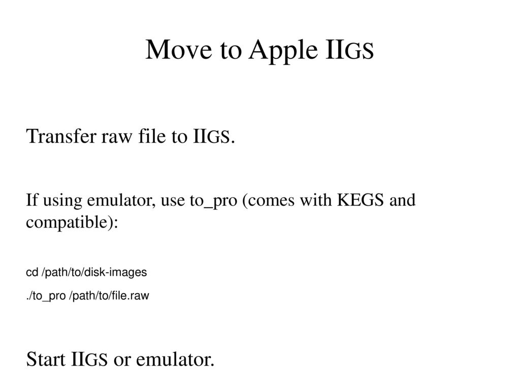 apple iigs emulator for mac os x